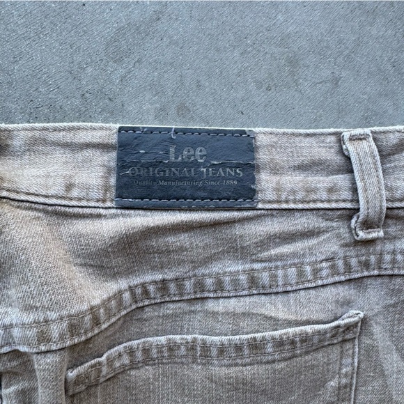 Vintage Lee Baggy Tan Jeans - Picture 4 of 6